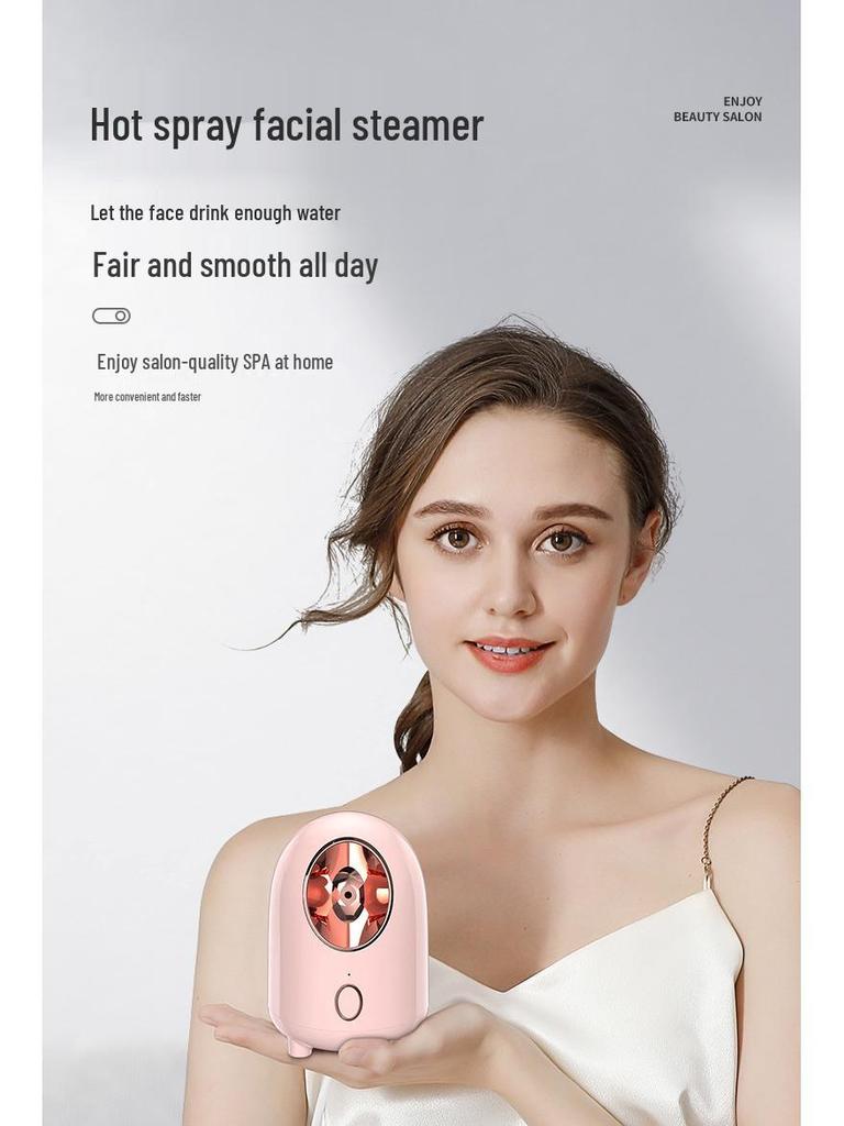 Nano Mist Facial Steamer & Humidifier - Hot/Cold Dual Spray Hydrating Device