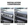 High-Gloss Car Headlight Protective Film For Ford Territory Equator Sport Smoke Black Pre Cut TPU PPF Anti-Scratch Vinyl Wrap