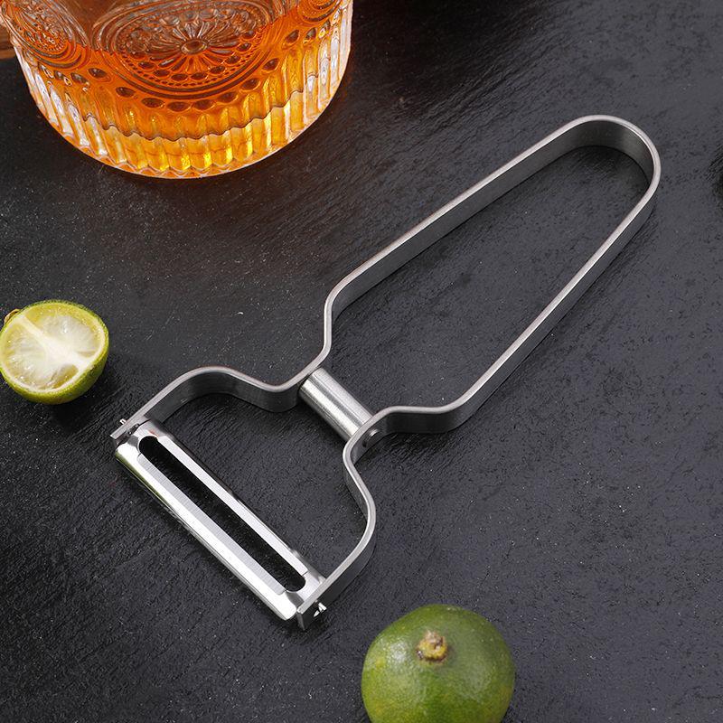 Stainless Steel Multi-Functional Peeler & Fruit Scraper for Potatoes, Carrots, Melons, and More
