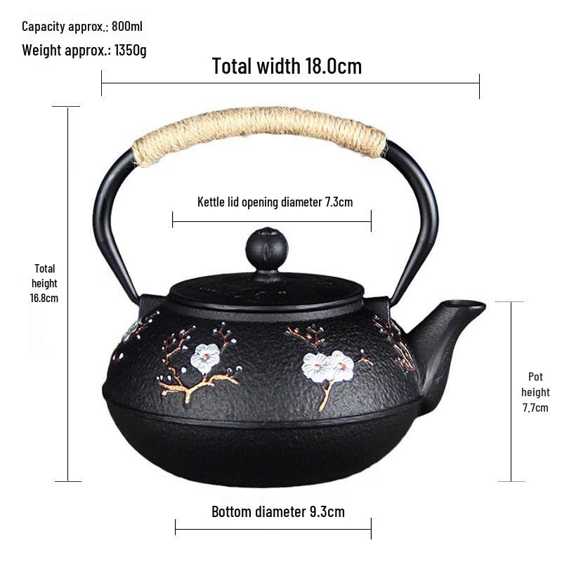 

Antique Enamel-Lined Iron Kettle Set