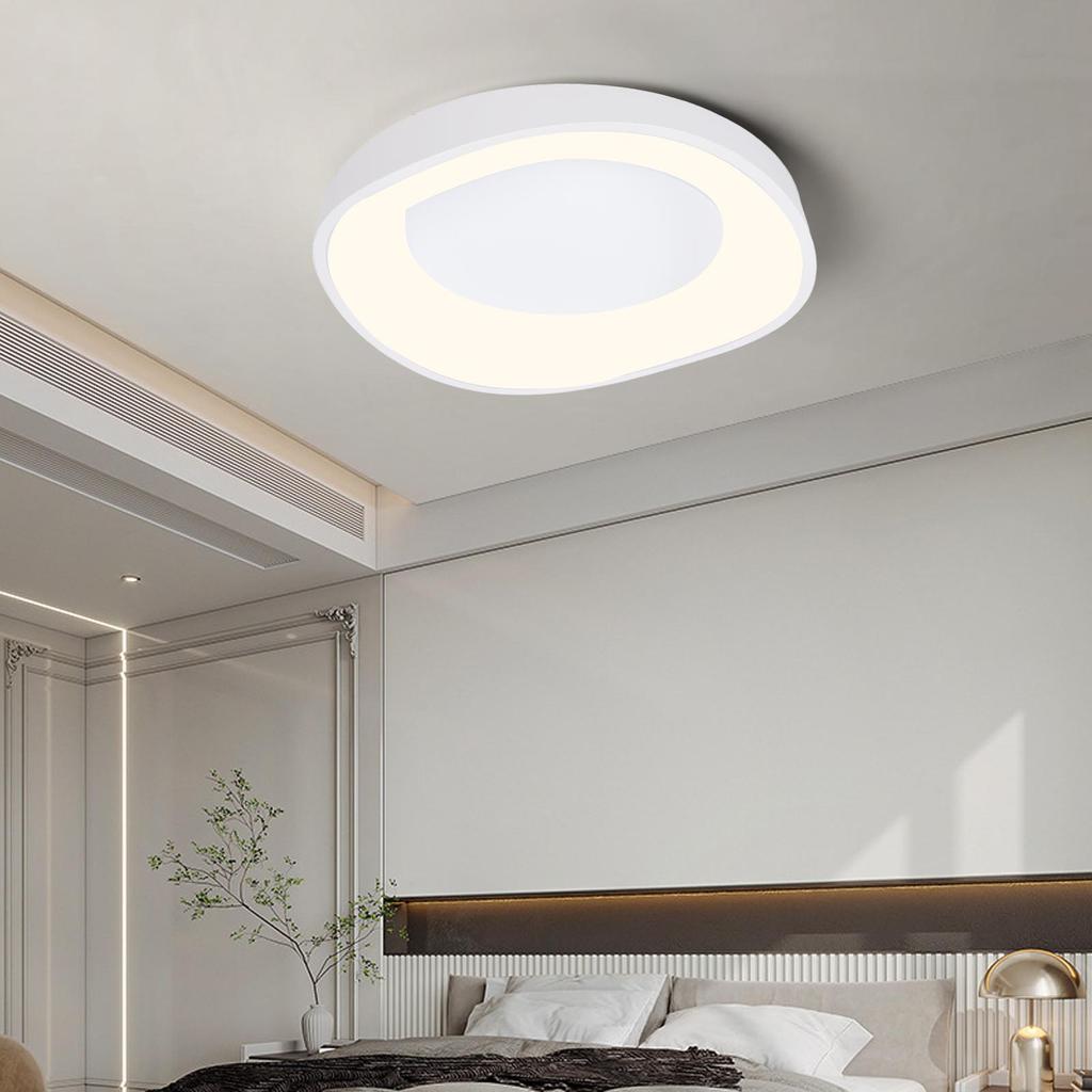 LED Flush Mount Ceiling Light Dimmable Modern Remote Control Ceiling Light Fixture for Bedroom Kitch