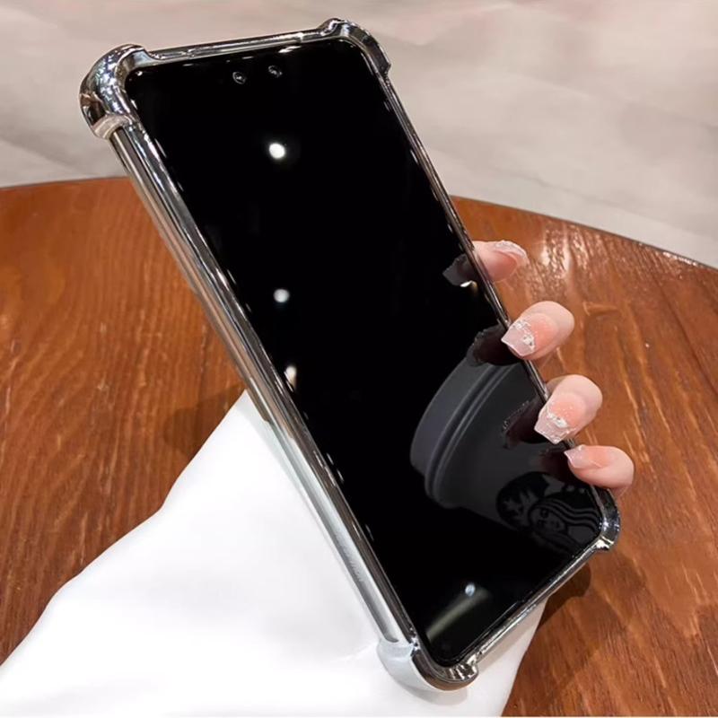 Glitter Mirror Holder Case For Samsung S25FE A56 A36 A17 A07 A26 A25 A55 A54 A35 A34 A15 A14 A73 A06 Shockproof Stand Soft Cover
