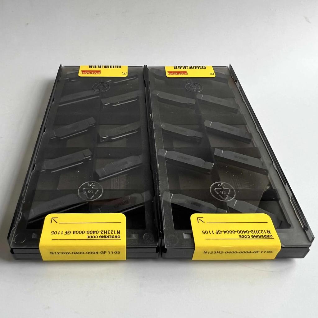 Original Sandvik / N123H2-0400-0004-GF 1105  / CNC Lathe Carbide Blade 10 Pcs