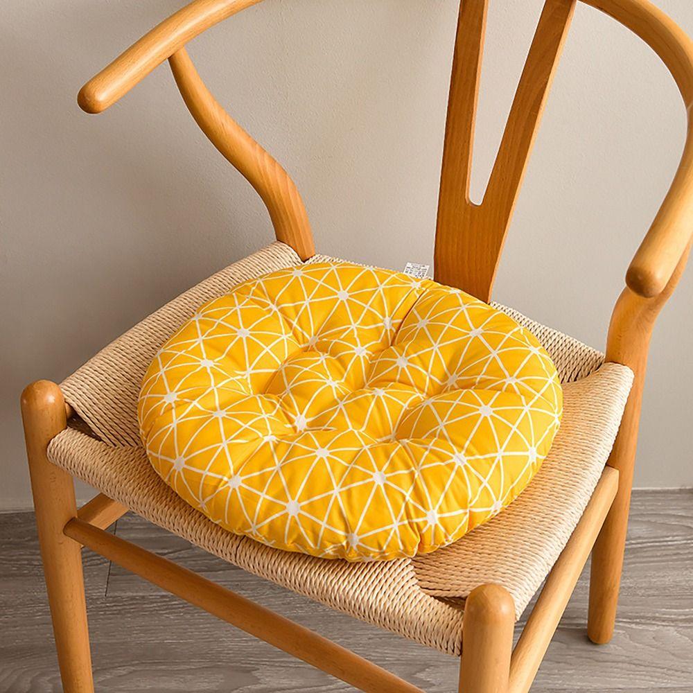 Soft Comfortable Dining Chair Cushion Modern Simple Cushion 10styles Non-slip Round Cushion Luxurious Student Seat Cushion