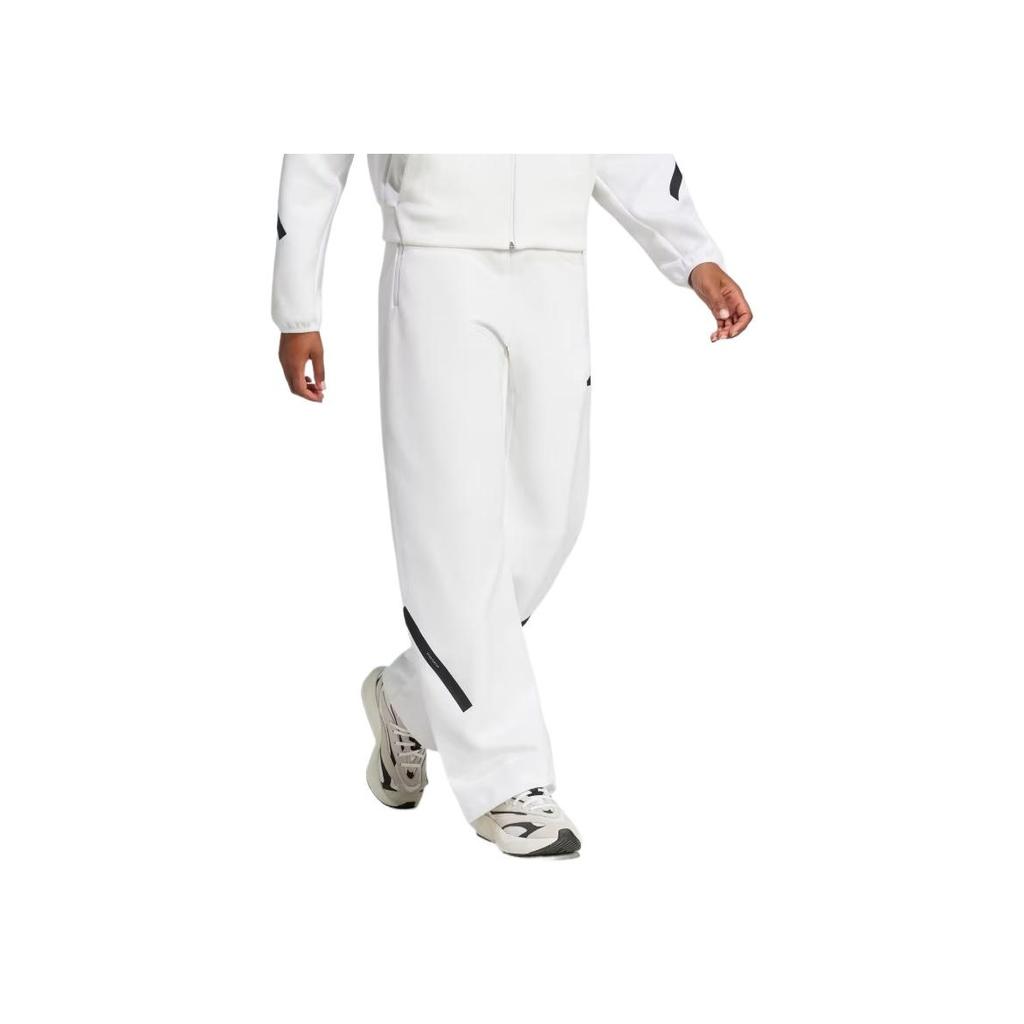 adidas Womens Z.N.E. Barrel Tracksuit Bottoms White/Black Women Streetwear JJ4747