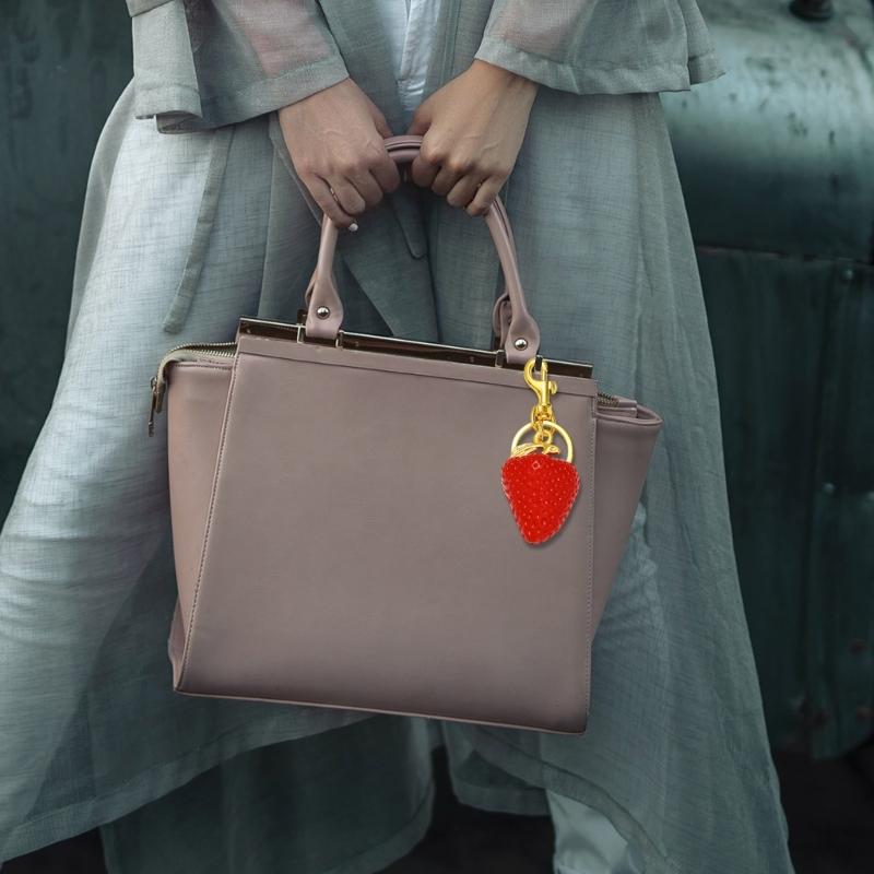 Affascinanti Portachiavi o Ornamenti Frutta alla Moda Decorazioni per Borsa con Chiusura a Fibbia Sicura