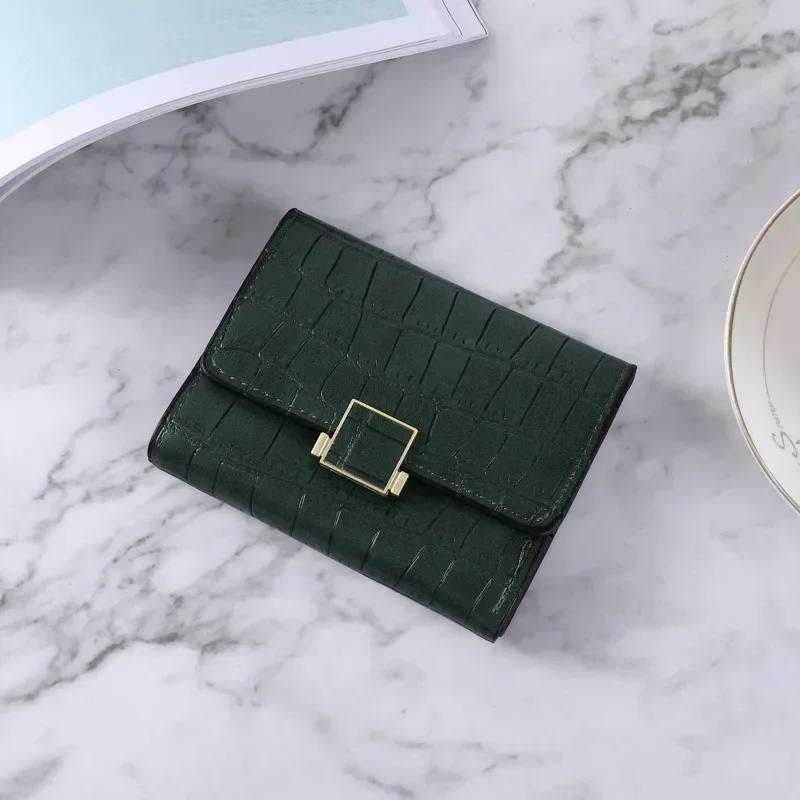 

Small Wallet Women Multiple Card Slots Card Holder Fashion Mini Clutch Credit Card Holder Ladies Small Wallet Purses for Women зелёный