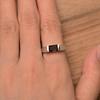 Women's Ring 925 Sterling Silver Band with Emerald Cut Smokey Quartz Gemstone For Engagement & Anniversary Wear Ring