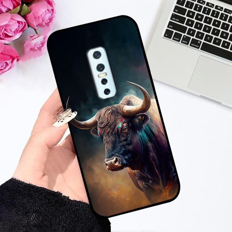 Cases For vivo V17 Pro Cute Astronaut Fashion Shockproof Soft Bumper For Vivo V17 Pro V17Pro 1909 1910 Coque V 17 Pro Capa