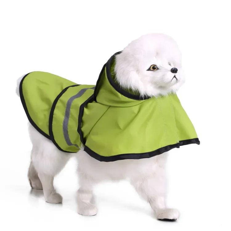 

Dog Raincoat Reflective Waterproof Pet Clothes for Chihuahua Maltese Rain Coat Small Medium Dogs Jumpsuit Raincoat Dogs Overalls XS（old） зелёный