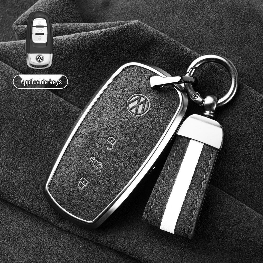 Premium Suede Key Cover for Volkswagen Phideon (2016-2021), Unisex Design