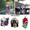 Acrylic Flat Car Interior Hanging Ornament Rose Skull Halloween Party Decoration