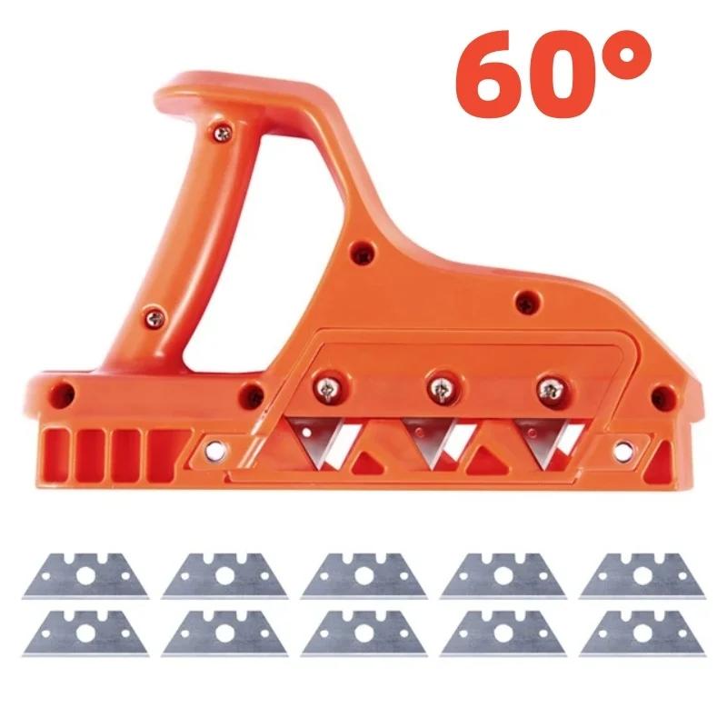 

1шт. Быстрый резак для гипсокартона, ручной рубанок для гипсокартона, фаска для кромок гипсокартона 45°/60°, ручной инструмент для деревообработки