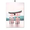 Mount Fuji Sakura Umbrella Japanese Girl Wall Art Canvas Painting Nordic Posters And Prints Wall Pictures For Living Room Decor