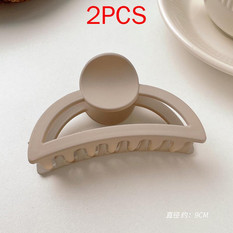 2 ΤΕΜ Premium Σετ Κεφαλών Νέο Γυναικείο Κλιπ Κλιπ Νύχι Μόδας Καφέ Μαύρο Ακρυλικό Μεγάλες Φουρκέτες Claw For Lady Clip Barrette Αξεσουάρ μαλλιών