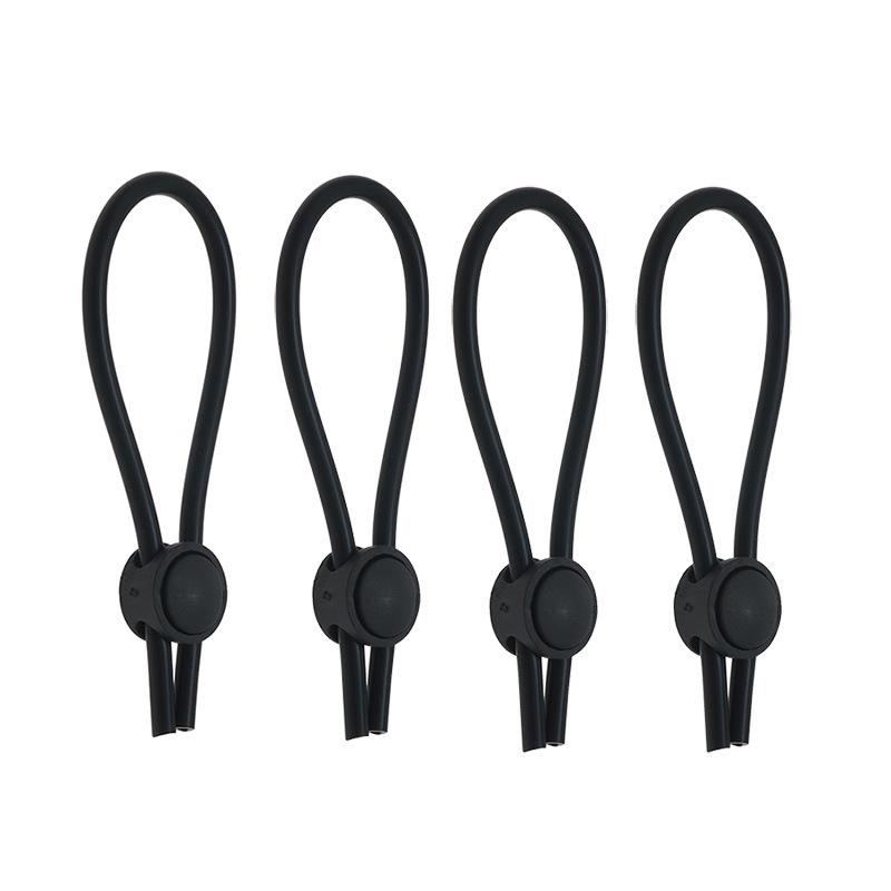 Electric Shock Pulse Penis Silicone Ring Sex Toys Accessories Adjustable Elastic Suitable for Men and Women Alternative Masturbation