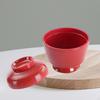 Soup Bowl with Lid Container Kitchen Round Tableware Japanese for Fried Pasta Cereal Appetizer