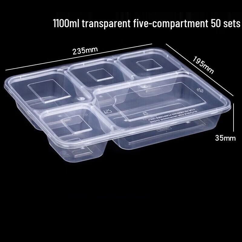 Yuanshi Microwavable Disposable Compartmented Lunch Boxes