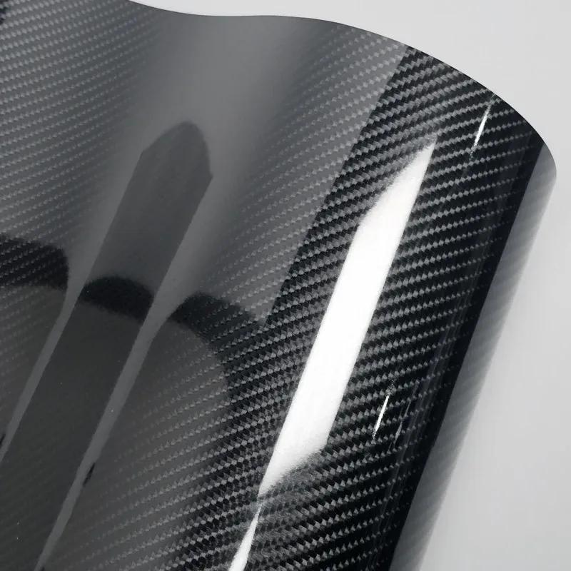 Carbon Fiber Vinyl Wrap Film High Glossy 6D Console Skin Auto Motorcycle Accessories Waterproof Wear resistance Car Stickers