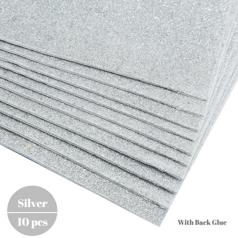 

10pcs A4 Glitter Foam Paper Sheets Sparkling EVA Sponge Paper Multicolor for Handmade DIY Card Crafts School Project Decorative