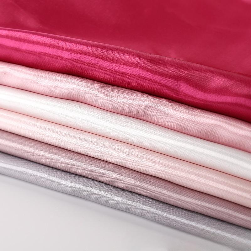 Water Gloss Satin High-brightness Liquid Cloth Silk Satin Reflective Fabric Wedding Dress Designer Clothing Fabric