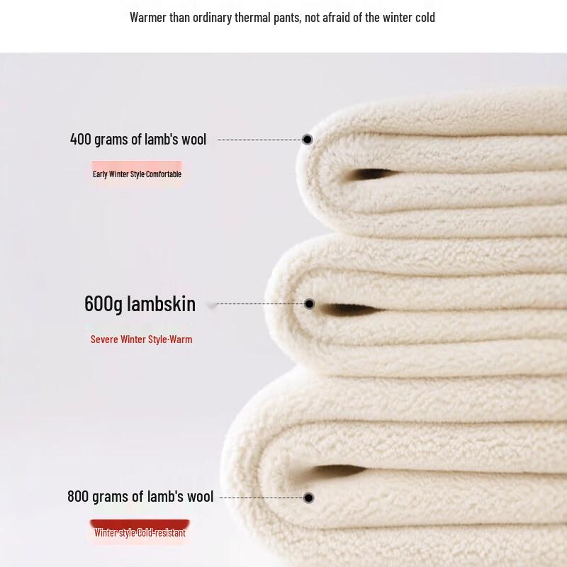 LangSha Women's 800g Extra Thick Fleece-Lined Thermal Pants