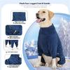 4 Leg Dog Outerwear Plush Jumpsuit Outdoor Warm Coat For Winter Warmth And Indoor Pajamas for Small To Large Breeds