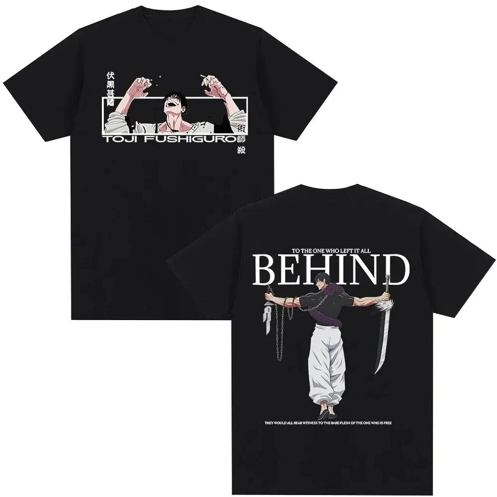 

Аниме Jujutsu Kaisen Футболка с Фушигуро Тодзи для Мужчин Женщин Повседневная Хлопковая Свободная С коротким рукавом 4XL
