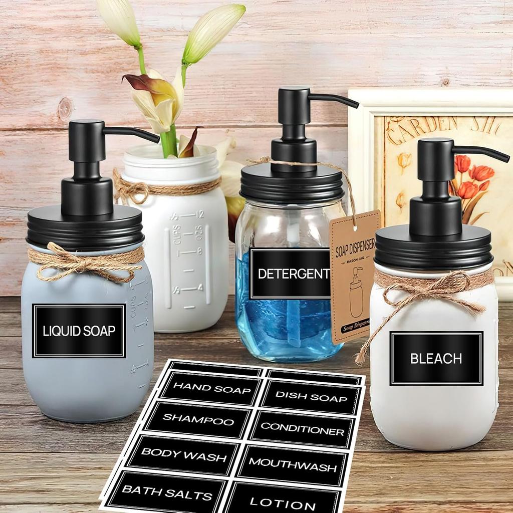 64 PCS Laundry Labels for Jars,Minimalist Laundry Room and Bathroom Label Stickers,Removable Waterproof Labels for Laundry Containers,Home Storage