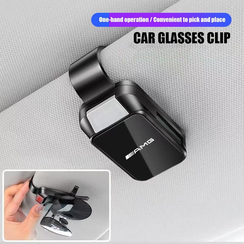 

NEW CAR ABS VISOR SUNGLASSES CLIP AUTO INTERIOR ACCESSORIE VALVE CAP for Mercedes Benz AMG Smart W205 C300 W203 W206 W108 W124 W