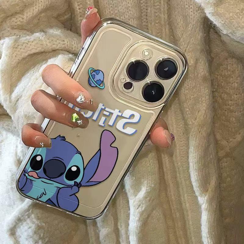Stitch Cartoon Phone Case for Apple iPhone 15 Pro, 16 Pro Max, 14, 13 Pro, and 17.