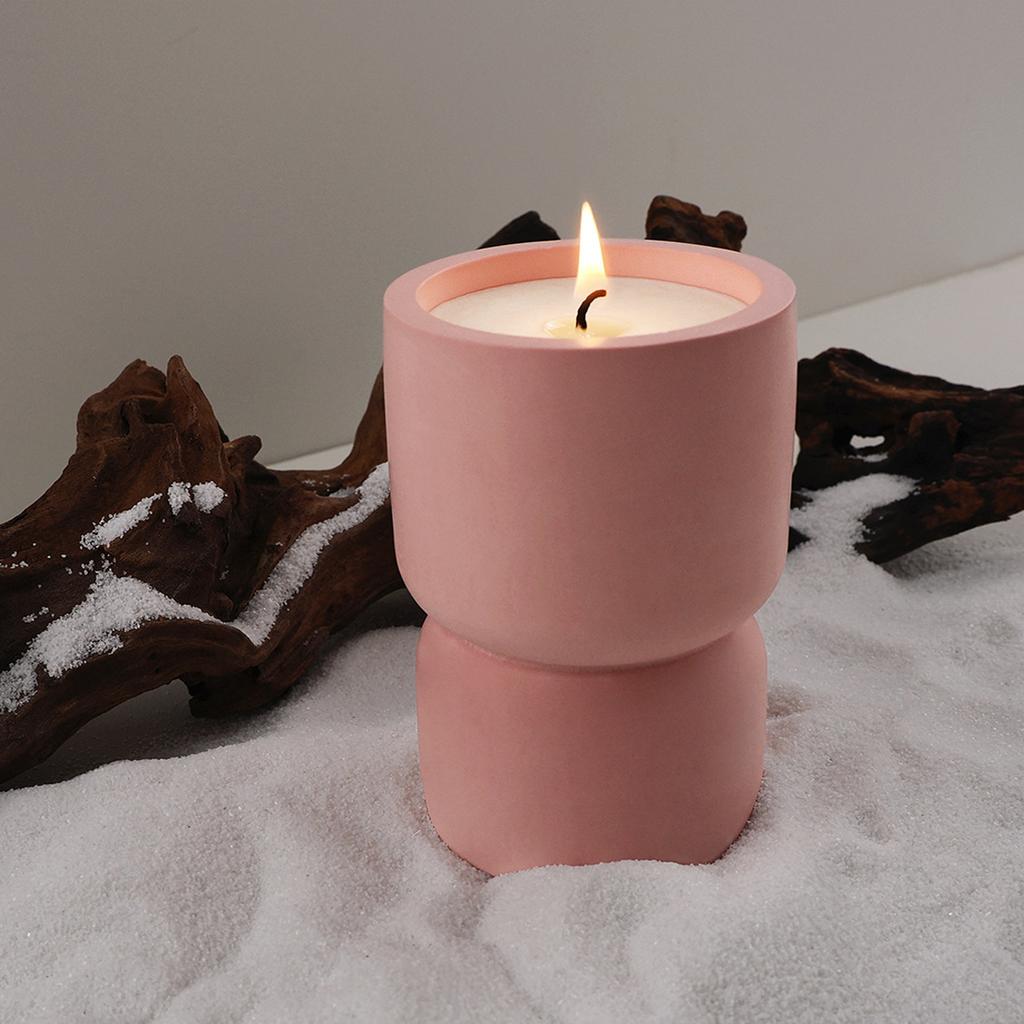 Cylindrical Candle Cup Silicone Mold DIY Incense Ashes Catcher Craft Making Plaster Concrete Resin Vase Casting Molds Home Decor