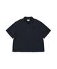 WACKY WILLY Women'S Lily Wappen Cotton Short Sleeve Shirt Navy