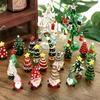 Creative Santa Claus Mini Christmas Tree Glass Ornament