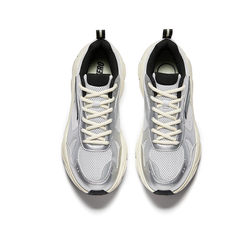 Anta Chenge Modetrend Langlebig Leicht Low-Top Freizeitschuhe Herren Sneaker Silber Schwarz Grau 912548802-3