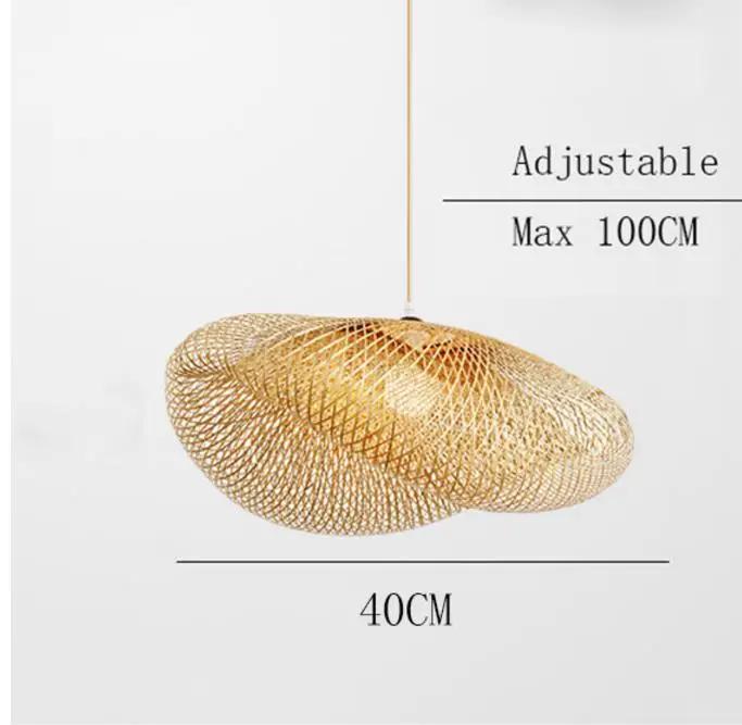 

40/50/60 см 3000K подвесной светодиодный потолочный светильник подвесные светильники из ротанга плетеные домашние спальни декоры освещение гостиная кухня 3000K