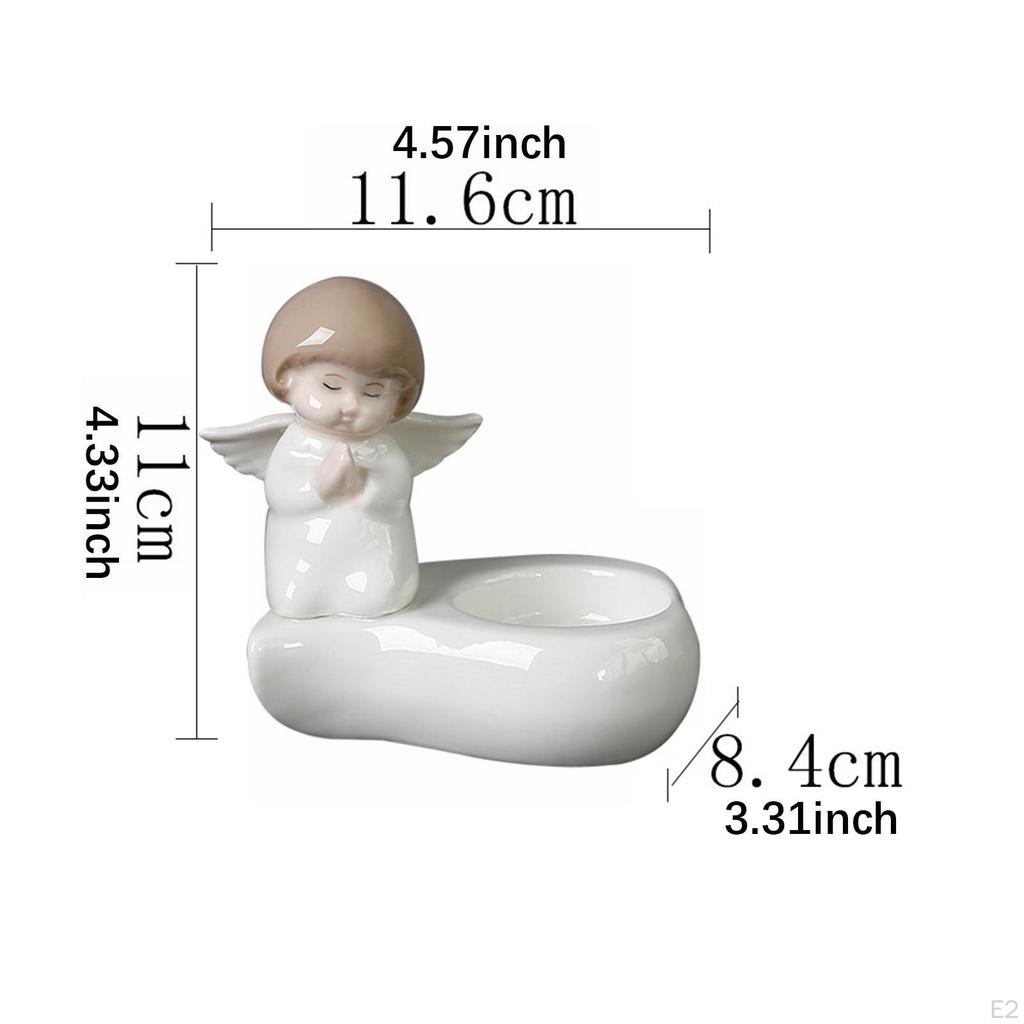 Ängelfigur Ljusstake för Värmeljus Dekorativt Ställ Bordsanvändning
