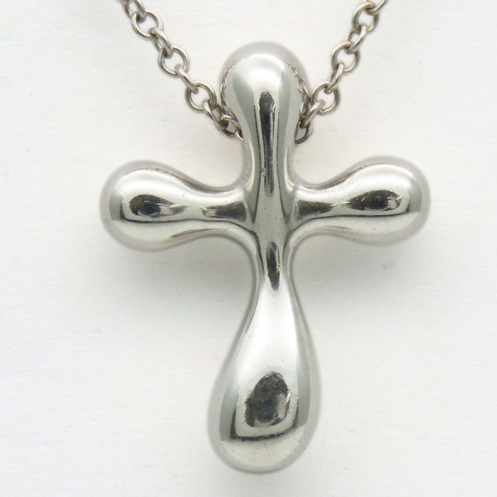 Used TIFFANY&Co. Necklace Small Cross Silver925 2.7g Silver El Saperetti