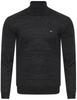 Men' Turtleneck Sweater - S8516 Dark Gray