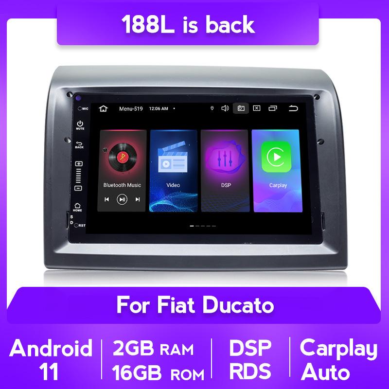 

Fiat Ducato GPS Navigation Carplay Reversing Camera Bluetooth CD All-in-One System Standard