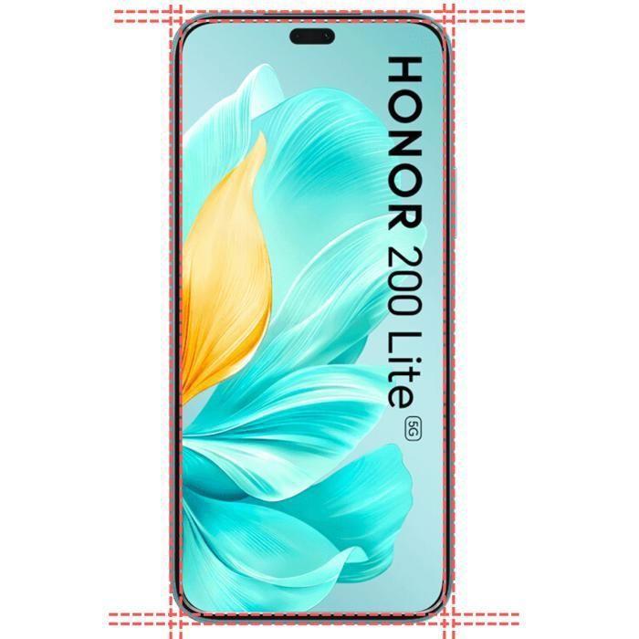 Screen Protector Film - Phonillico - Honor 200 Lite 5G - Tempered Glass - Pack of 2 - Scratch Resistant