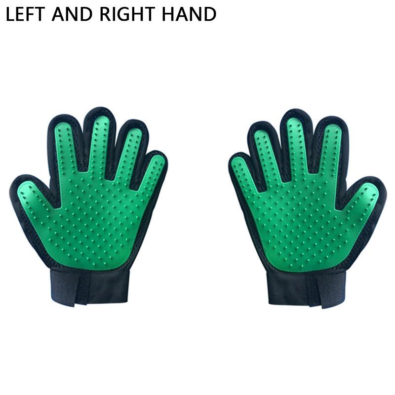 2Pcs Cat Grooming Glove For Cats Wool Glove Pet Hair Deshedding Brush Comb Glove For Pet Dog Cleaning Massage Glove For Animal