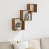 VidaXL Wall Shelves Cube Shape Artisan Oak Engineered Wood, Cube-Shaped Storage, Figure-8 Organizer 855815
