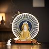 Buddha Statue Tathagata Buddha Figure Sakyamuni Large Buddha Statue Ceramic Lamp Circle Customized For Incense Porch Home Decor