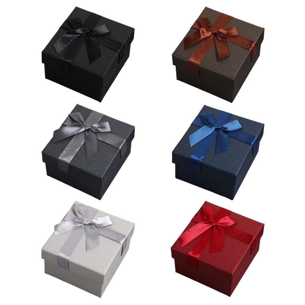 Dustproof Gift Packing Box Bowknot Design Gift Show Case Jewelry Packing Case Gift