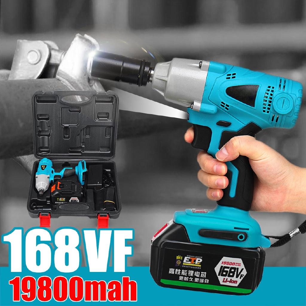 

AC 100-240V 50-60H Аккумуляторный ударный гайковерт Набор 19800 мАч Электродрель Перфоратор Инструмент 19800 мАч Литий-ионный аккумулятор Со светодиодной подсветкой Новый 1X battery