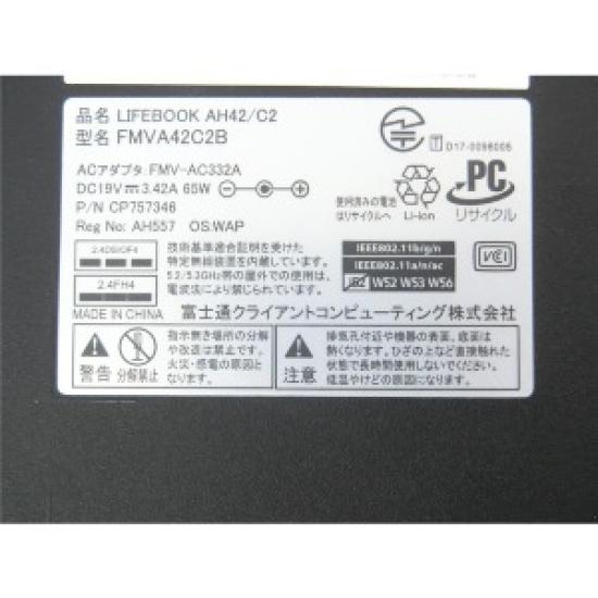 Used FMV LIFEBOOK AH42/C2 2018 Laptop | 15.6'' Display | Celeron 3865U | 8GB RAM 256GB SSD | Windows 11 Home | Wi-Fi, Bluetooth, Camera | MS Office | 