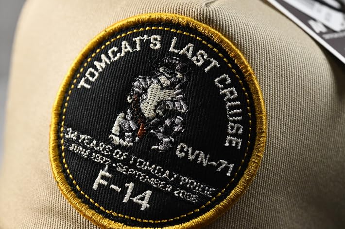 AVIREX Top Gun Tomcat Mesh Sukajan Brand 7986794 Cap, Jacket, Embroidered, Name, (JP, Sizes 57.0 Cm, 59.0 Cm, [B] TOMCAT_80973900-74_BE)