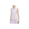 Dri-FIT Solid Logo Embroidered Sleeveless Polo Shirt Women Tops Pink DH2313-530