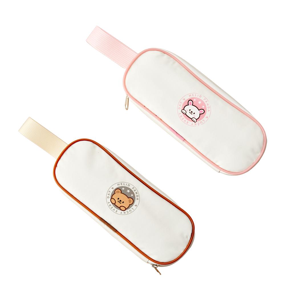 Travel Portable Cosmetic Brushes Bag Multifunctional Makeup Brush Storage Bag With Zipper Cute Waterproof Storage Pouch